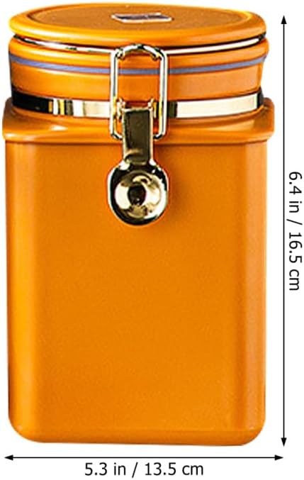 Veemoon Vintage Kaffeedose 1kg - Luftdichter Rundbehälter Aus Blech Mit Bügelverschluss Für Kaffeebo