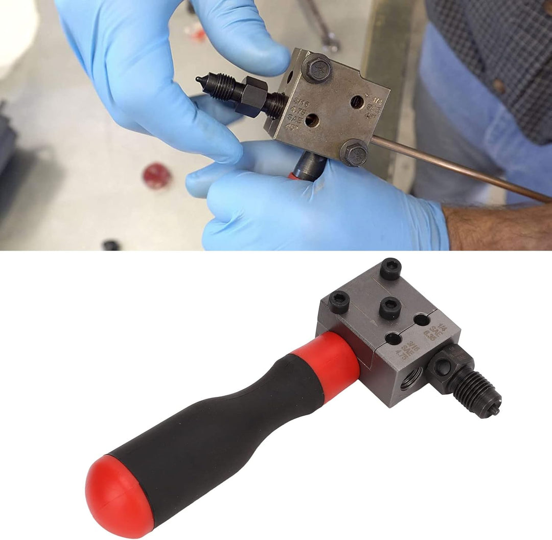 Keenso Auto Bremsleitung Bördelwerkzeug, Auto 3/16 Zoll 1/4 Zoll Bördelsatz Doppelte und Einfache Bö