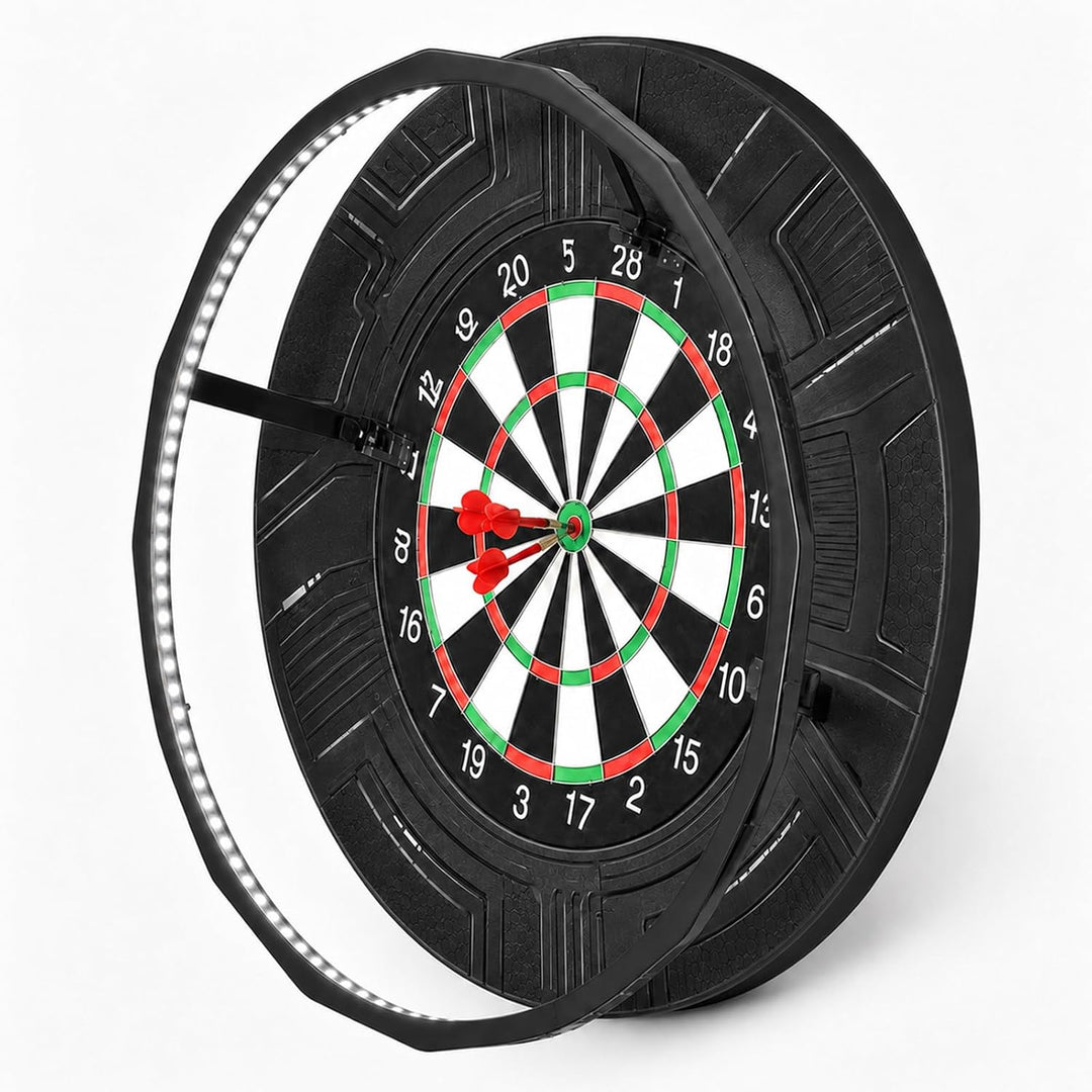 LED Dartboard Ring Licht, 360° Schattenfreie Beleuchtung mit 90 LEDs für Wohnzimmer - Helles LED Rin