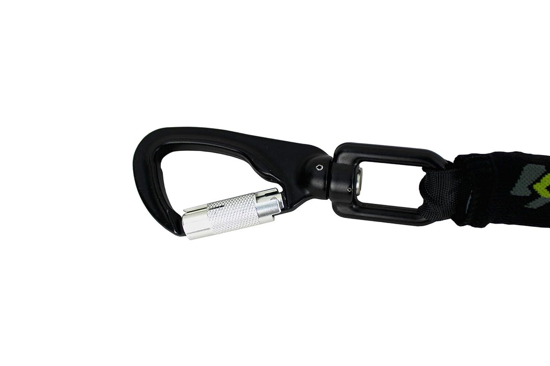 Kratos Safety Olympe-S Gurtband, Höhensicherungsgerät für Hubarbeitsbühnen, mit Bandfalldämpfer und