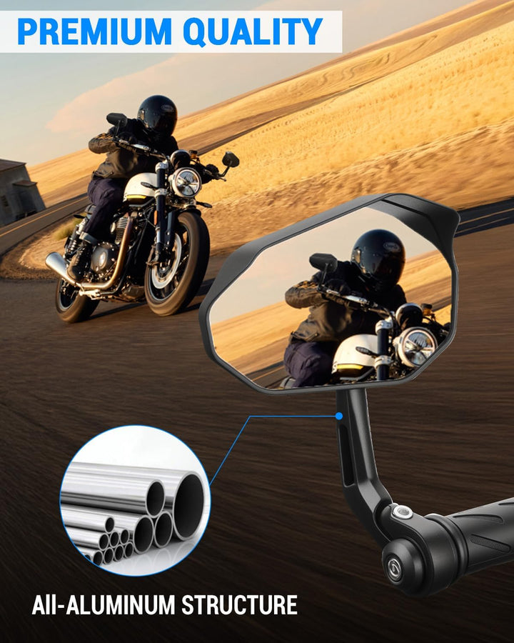 SUPAREE Motorrad Spiegel Lenkerenden Lenkerendenspiegel e geprüft Motorrad motorrad spiegel mit e nu