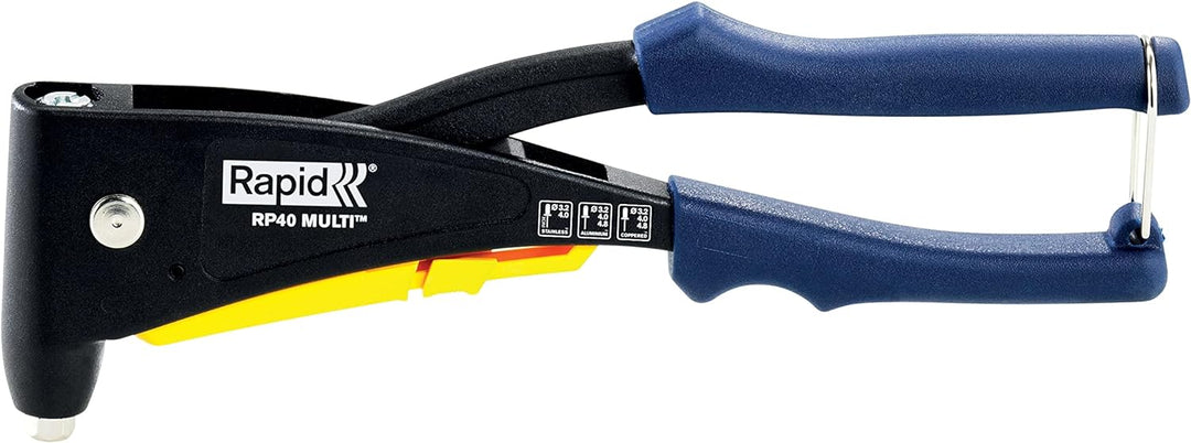 Rapid Blindnietzange RP40 Multi, Nietzange mit Universal mundstück und integriertem Messsystem, für