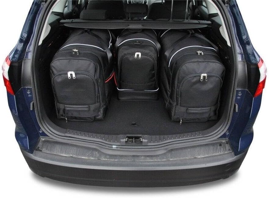 KJUST Kofferraumtaschen 4 stk kompatibel mit FORD FOCUS KOMBI III 2011-2018