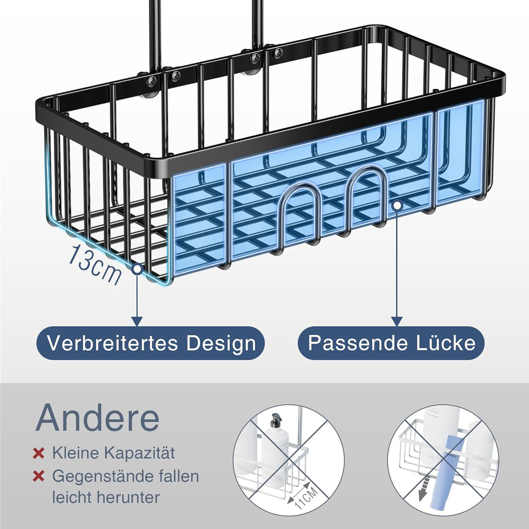 Pickpiff Duschablage Zum Hängen Schwarz Duschregal Duschkorb Shampoo Halterung Für Dusche Shower She