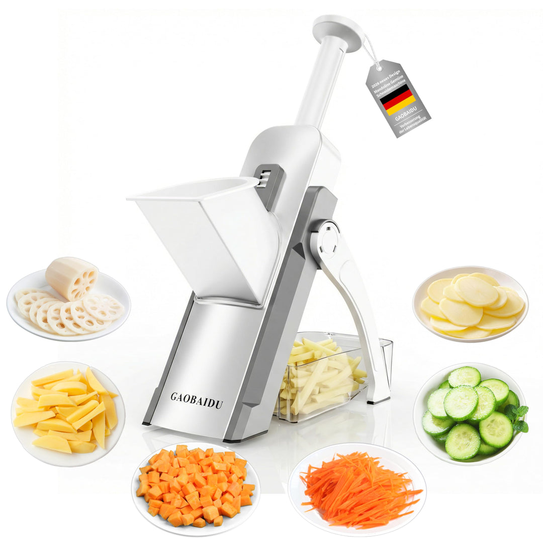 Mandoline Vegetable Slicer Pommesschneider Gurkenhobel，für die Küche, Zerkleinerer, Gemüseschneider