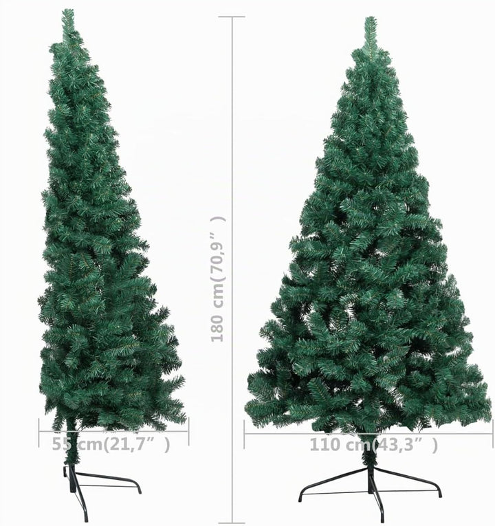 Susany Künstlicher Halb Weihnachtsbaum mit Ständer Christbaum Tannenbaum Dekobaum Kunstbaum Weihnach