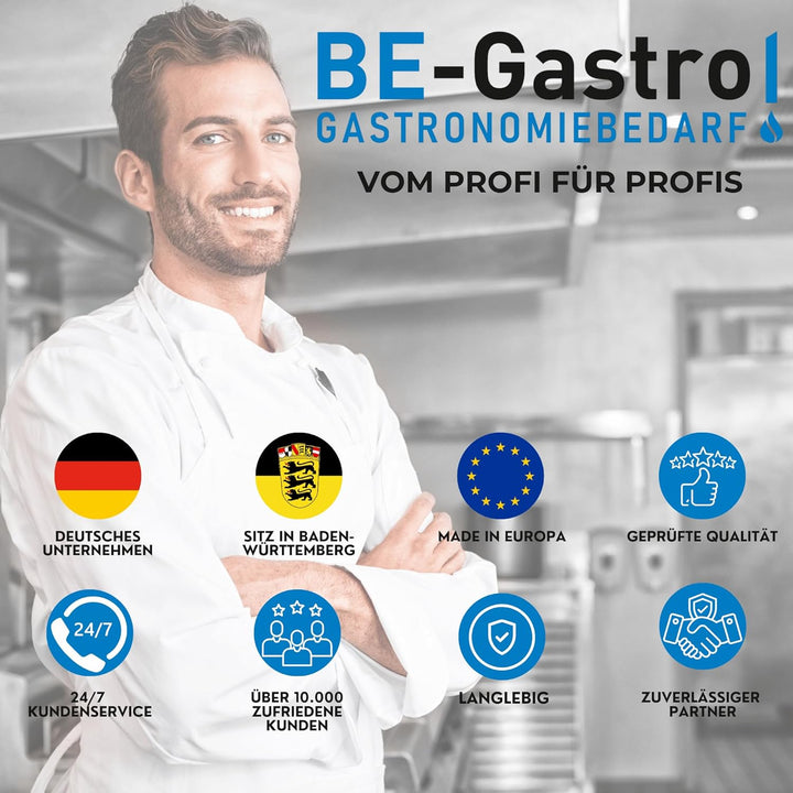 BE-GASTRO I Profi Gastro Handbrause (Schwarz | Blau) inkl. Feststellbügel | 1/2" Standard-AG | Edels