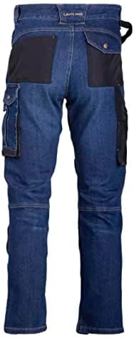 Lahti PRO Unisex A40510 - Work Utility Pants, Blue Jeans, L Slim EU