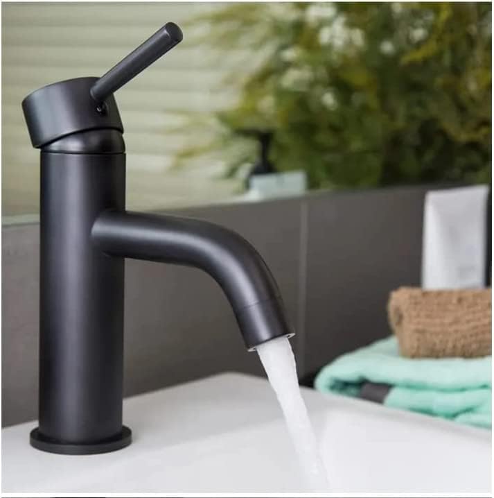 VBChome Waschbecken Armatur Schwarz Bad Wasserhahn Waschtisch Badarmatur Waschbeckenamatur Waschtisc