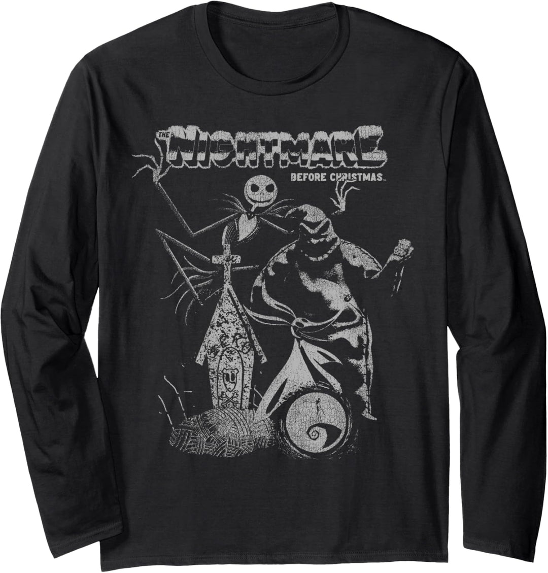 Nightmare Before Christmas Vintage Poster Langarmshirt
