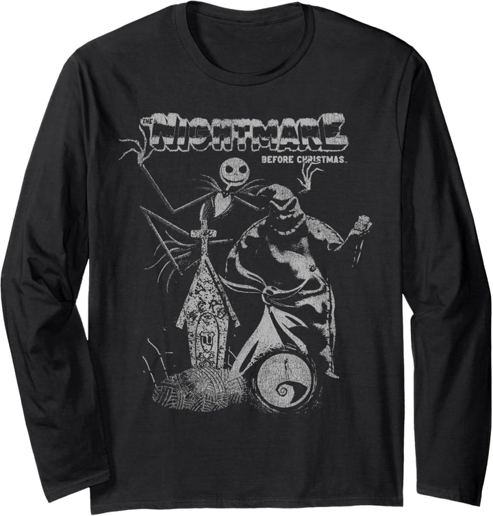 Nightmare Before Christmas Vintage Poster Langarmshirt