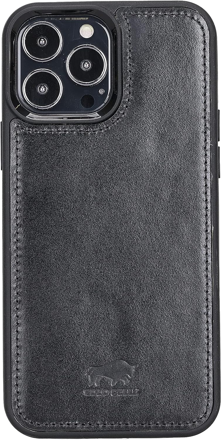 Solo Pelle Lederhülle für das iPhone 13 Pro Max in 6.7 Zoll Stanford Case Leder Hülle Ledertasche Ba