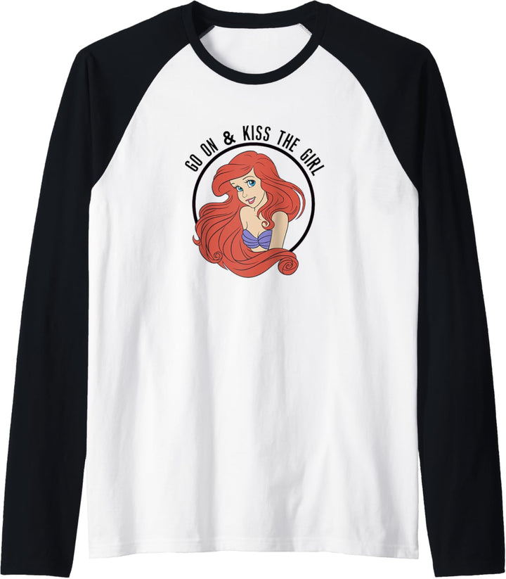 Disney The Little Mermaid Ariel Go On & Kiss The Girl Raglan