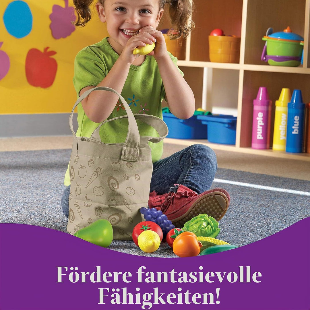 Learning Resources New Sprouts Früchte und Gemüse Set im Baumwollbeutel Obst &amp; Gemüse, Obst &amp; Gemüse