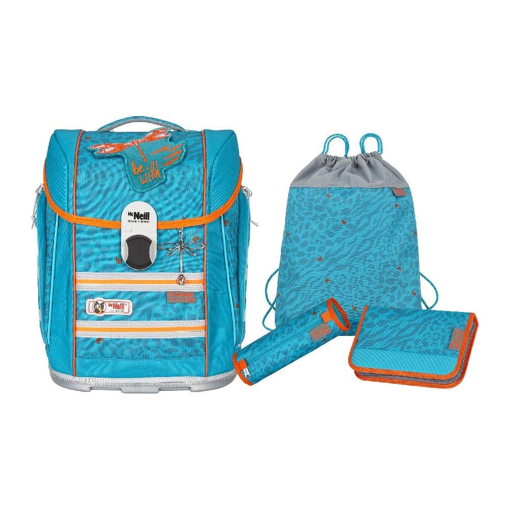 McNeill ERGO Primero McLight Schulranzen-Set 4tlg. Blau ca. 30 x 38 x 22 cm, Blau ca. 30 x 38 x 22 c