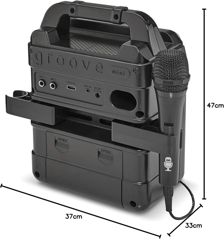 Mini-Karaoke-System mit Bluetooth-Verbindung - Singing Machine SML652 Groove Mini für Europa - LED-L