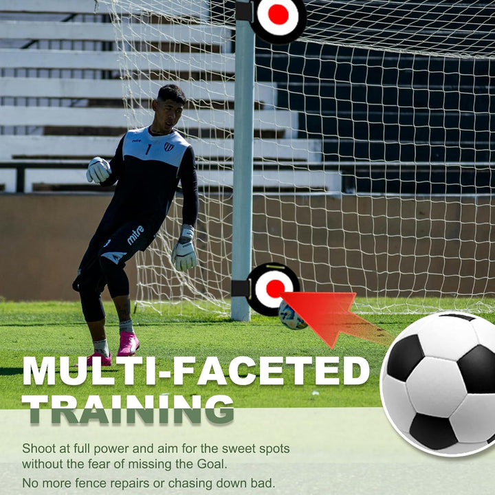 Fussball Trainingszubehör, Fussballtore für Garten Kinder, Verstellbares Fussballtor, Trainers Footb