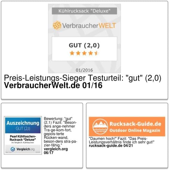 PEARL Rucksack mit Kühlung: Kühltaschen-Rucksack Deluxe (mit Kühlfunktion, Kühlschrank, Kühltasche a