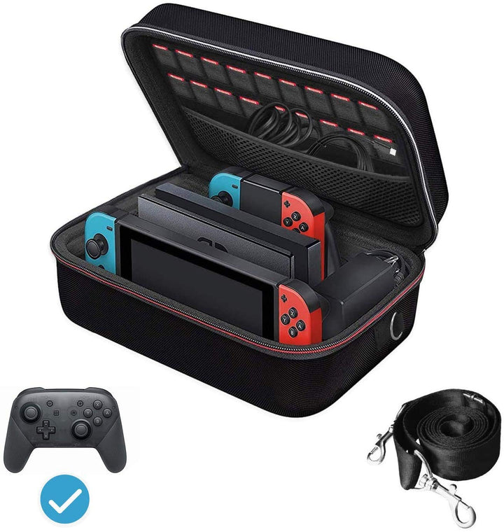 ivoler Tasche Kompatibel mit Nintendo Switch/Nintendo Switch OLED, Deluxe Harte Tragetasche Schutz P
