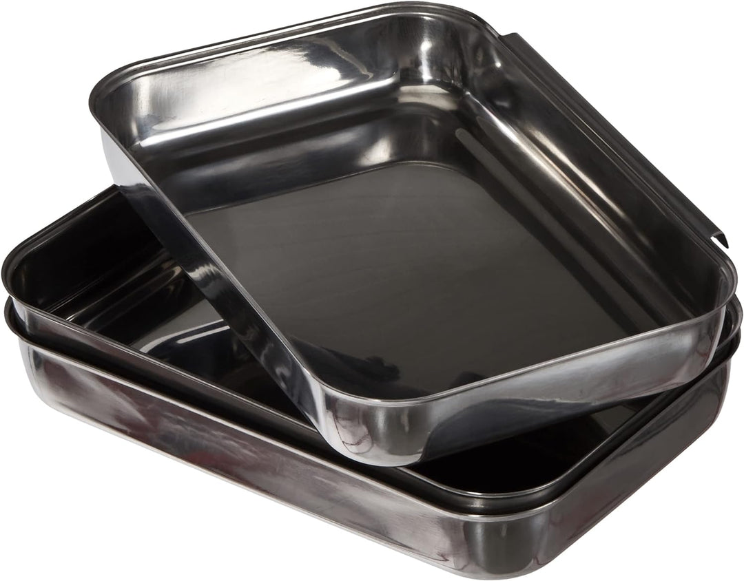 Maximex Panier-Set Edelstahl 3-teilig - 3-teilig, Edelstahl rostfrei, 15.7 x 3.2 x 22 cm, Glänzend