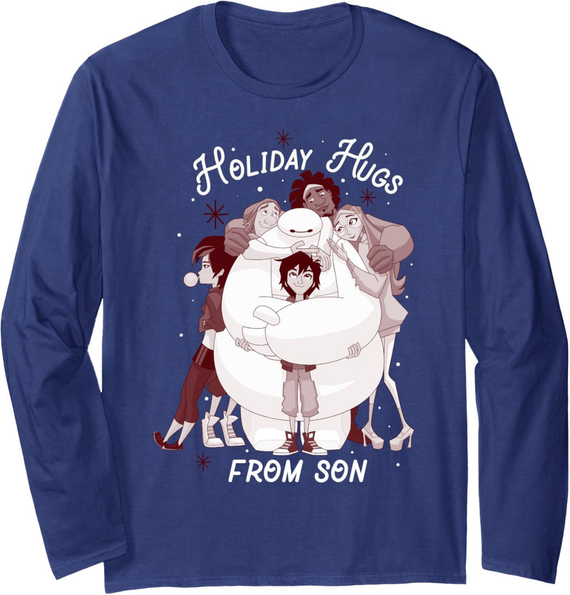 Disney Big Hero 6 Holiday Hugs From Son Portrait Langarmshirt