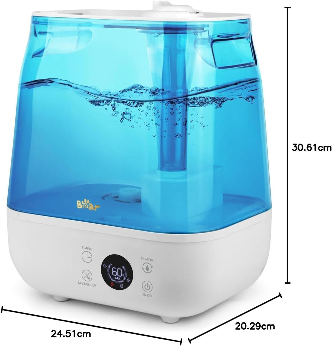 Bear 2024 Luftbefeuchter 6L Top Fill Luftbefeuchter, Timer, Schlafmodus, Konstante Luftfeuchtigkeit,