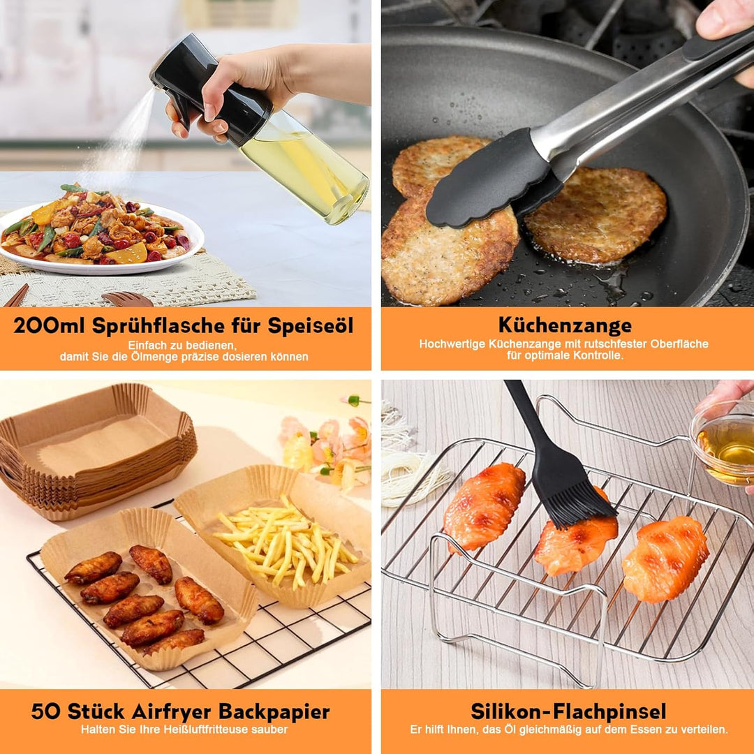 Ninja Heissluftfritteuse Zubehör - Airfryer Zubehör für Ninja Foodi Max Dual Zone AF400EU AF300EU 7.
