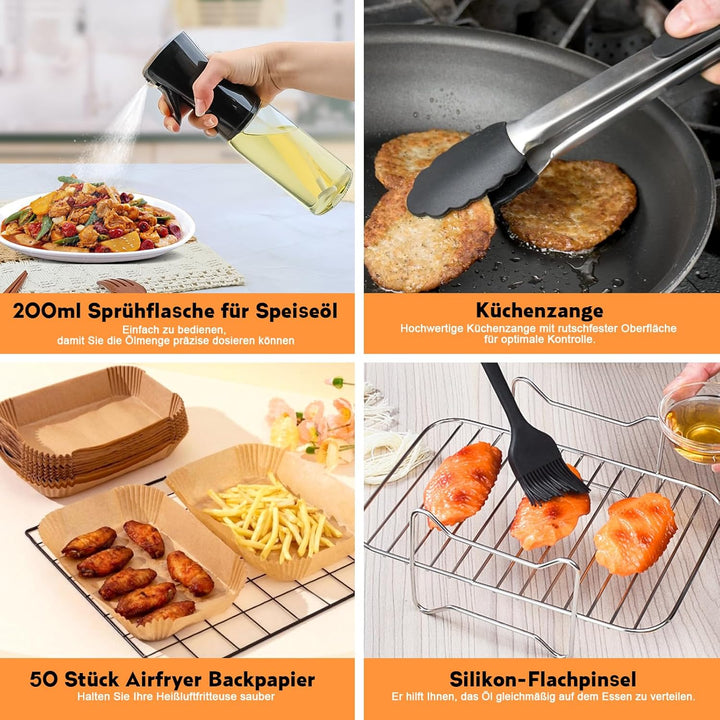 Ninja Heissluftfritteuse Zubehör - Airfryer Zubehör für Ninja Foodi Max Dual Zone AF400EU AF300EU 7.