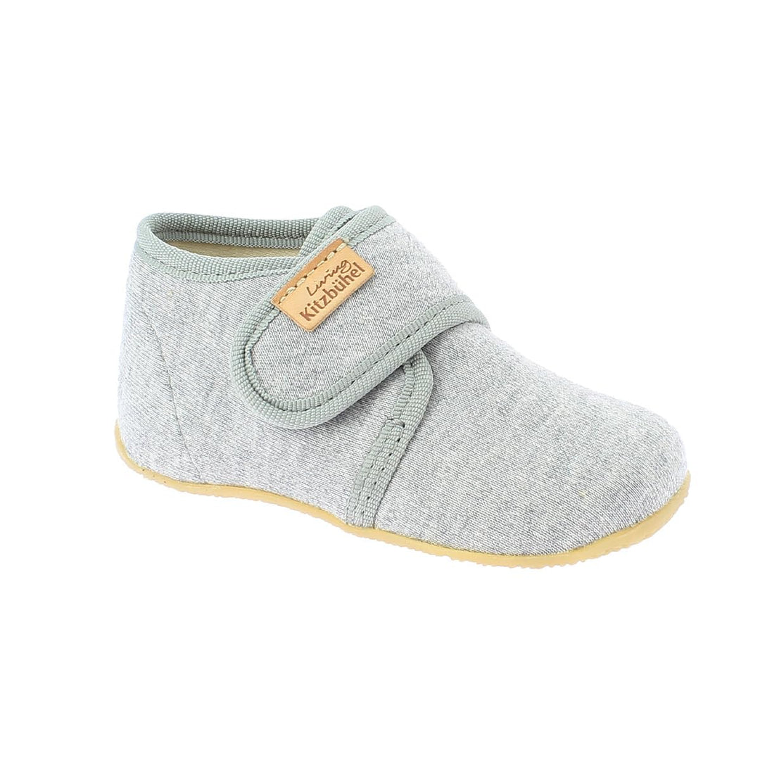 Living Kitzbühel Unisex Kinder Babyklett. Jersey Unifarben Hausschuh 20 EU Hellgrau, 20 EU Hellgrau