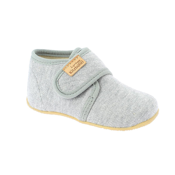 Living Kitzbühel Unisex Kinder Babyklett. Jersey Unifarben Hausschuh 20 EU Hellgrau, 20 EU Hellgrau
