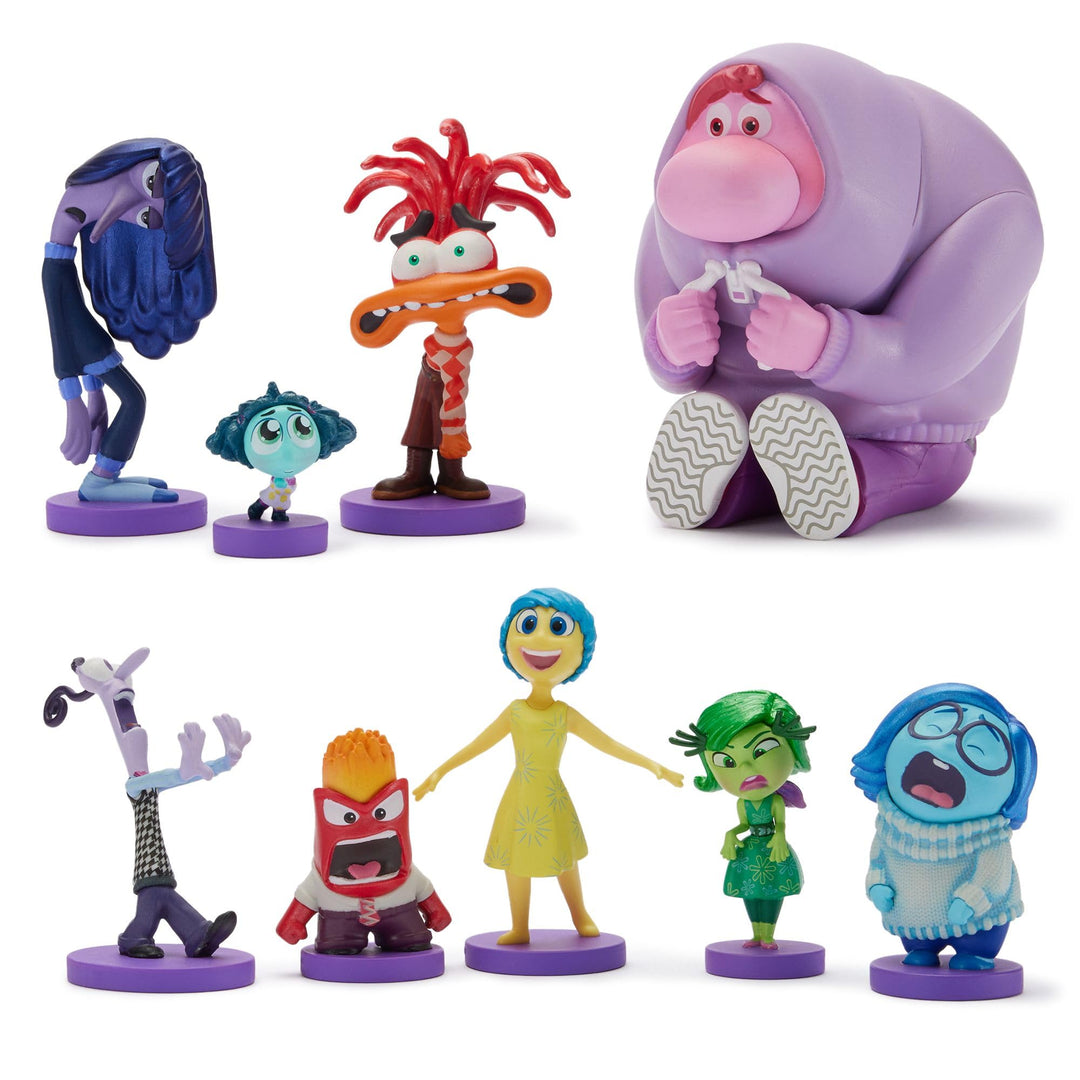 Disney Store Official - Alles Steht Kopf 2 (Pixar) - Spielzeugfigurenset - 9 Spielzeuge - Mit Freude