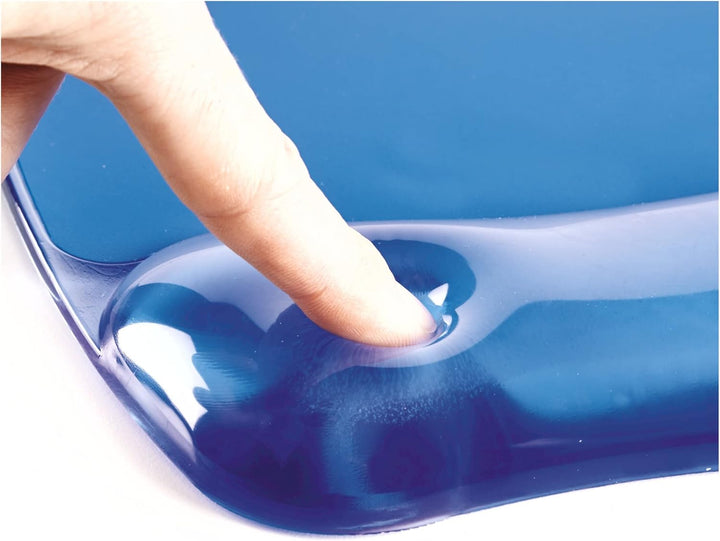 Fellowes Handgelenkauflage Crystals Gel - für die Tastatur - ergonomisch - schmutzabweisend und abwa