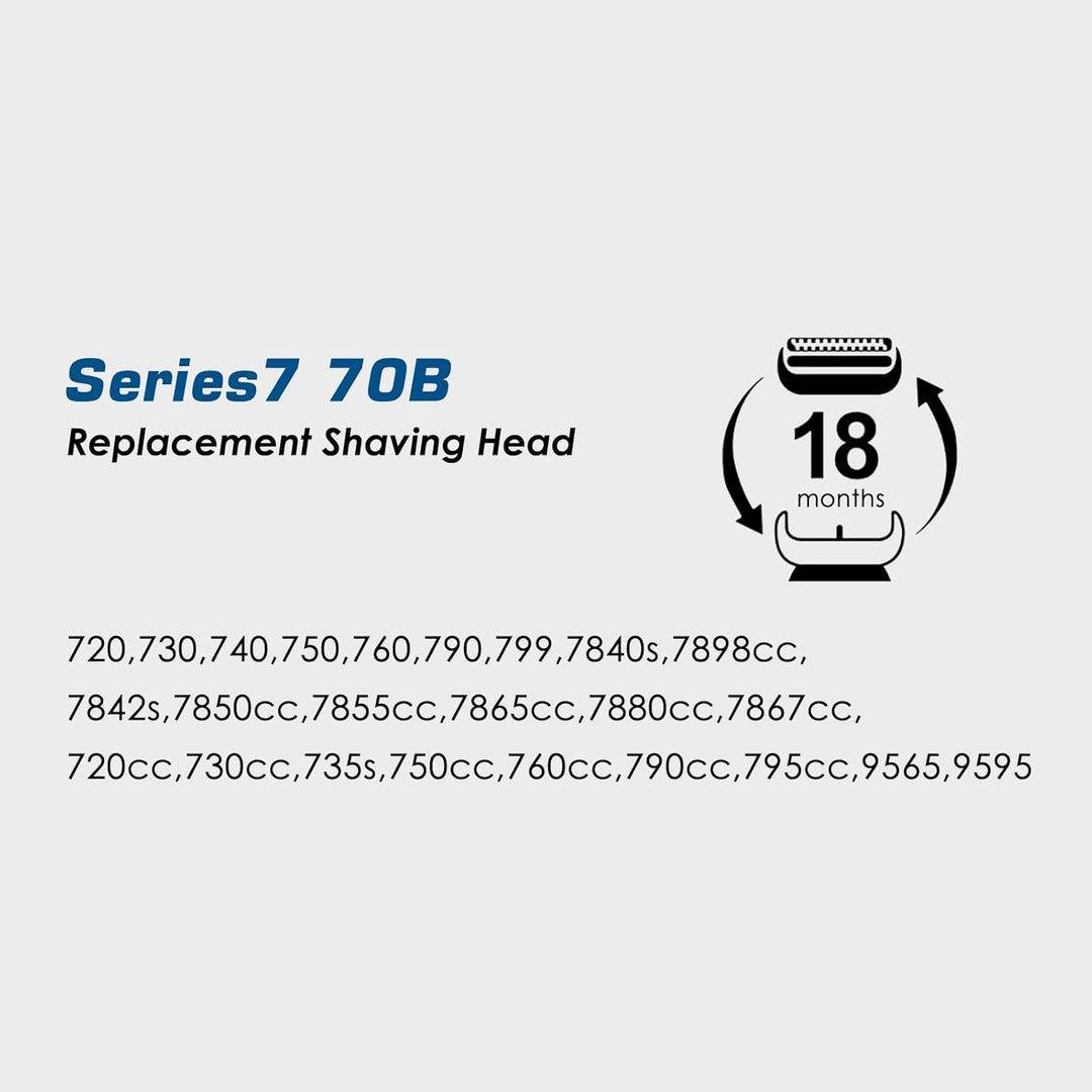 Series 7 Elektrorasierer Scherkopf 70B – Rasierer Ersatz-Scherkopf für Series 7, Elektrorasiererkopf