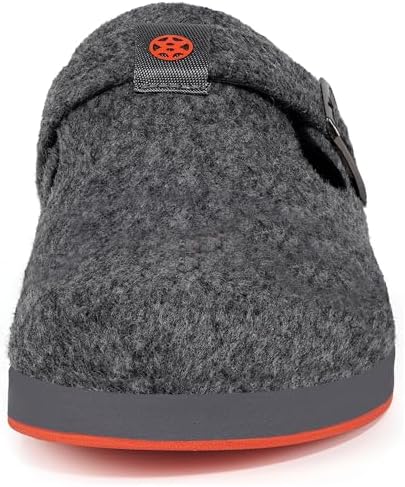 Gaatpot Filzclog Winter Hausschuhe Warme Pantoffeln für Damen Herren,Gr.36-46 36 EU Grau A, 36 EU Gr