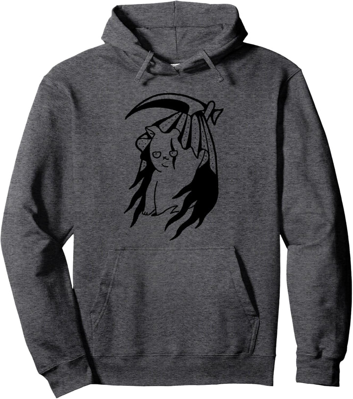Traurige depressive Katze Lustiges Geschenk Anime Katzen-Fan Pullover Hoodie