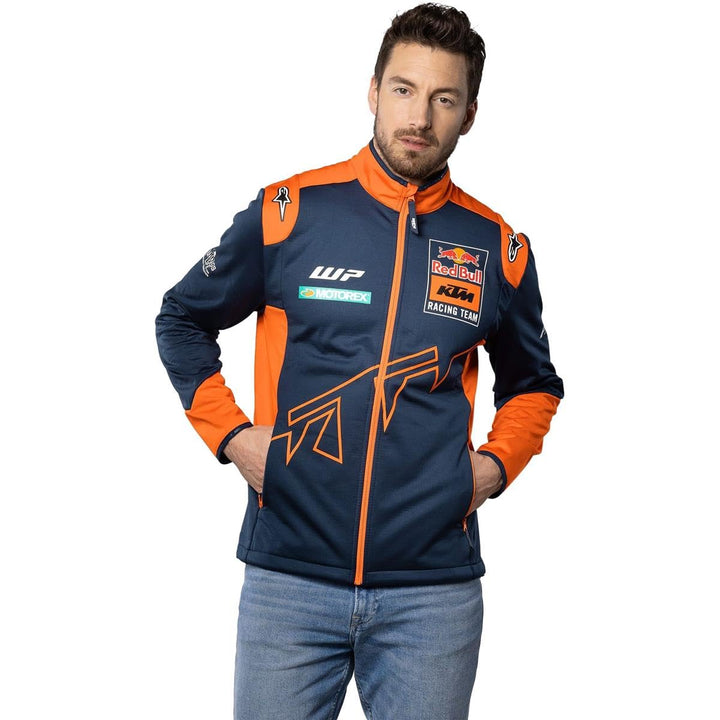 Red Bull KTM Official Teamline Softshelljacke, Unisex - Original Merchandise S Blau, S Blau