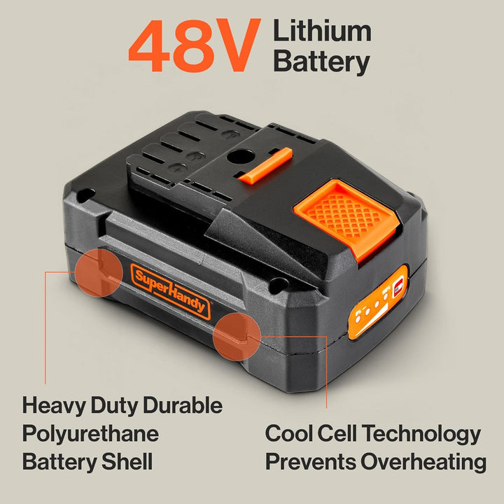 SuperHandy Lithium-Ionen-Akkumulator Pro Super Duty 48V DC 2Ah 88,8 Wattstunden (Akkumulator für den