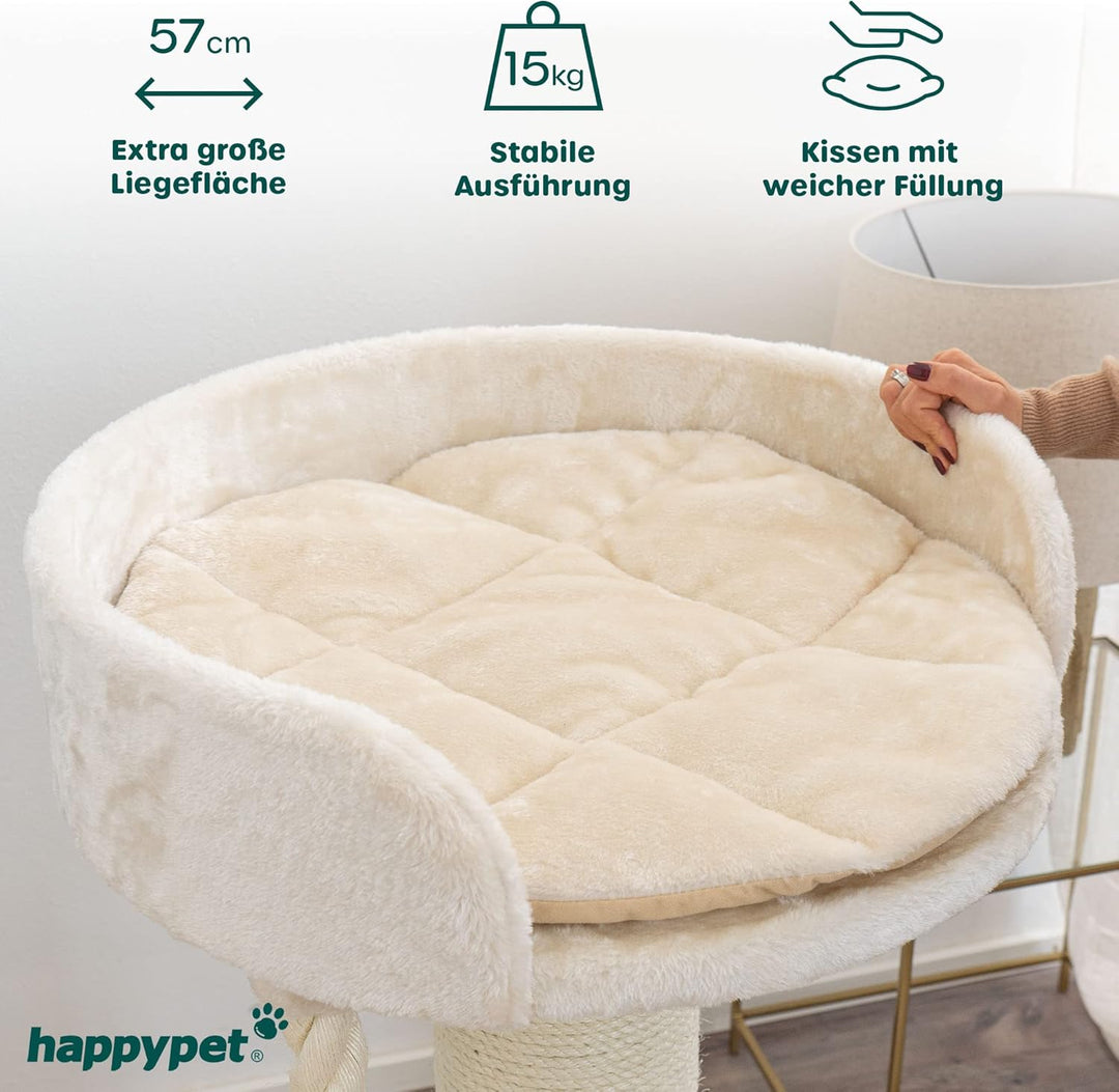 HAPPYPET Premium Kratzbaum 'Balu' Grosse Katzen Stabil - Katzenbaum, Kletterbaum, für Maine Coon, Ra
