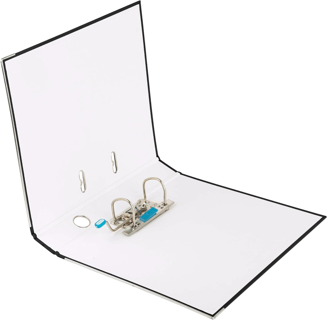 Elba Ordner A4, Smart Pro, 5 cm schmal, Kunststoff aussen, schwarz, 10 Stück, schwarz