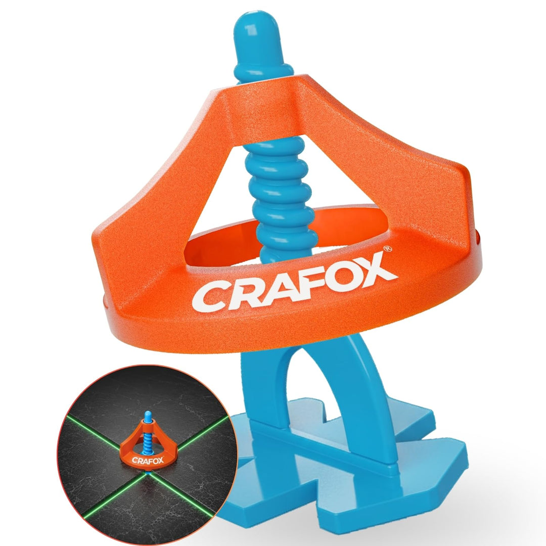 CRAFOX Fliesen Nivelliersystem 2mm Set | 150x Laschen & 100x Hauben | STARTER Set für ein perfektes