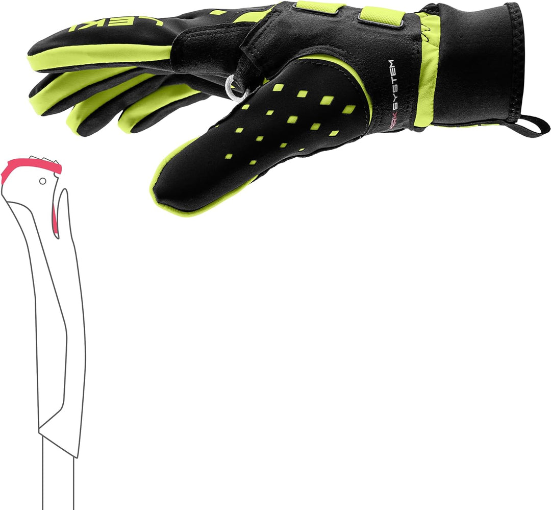 LEKI HRC Race Shark Handschuhe EU 9 black-neon yellow, EU 9 black-neon yellow