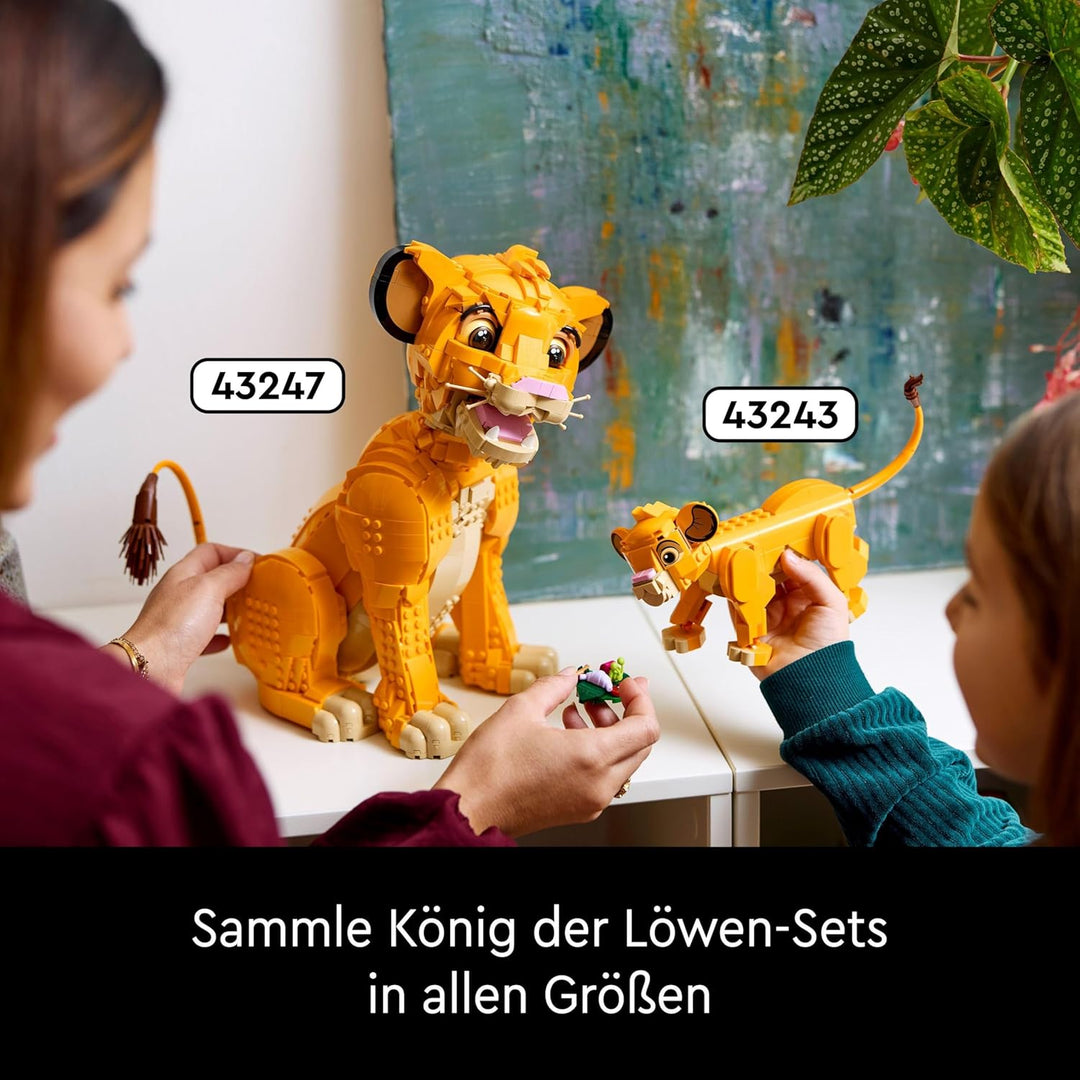 LEGO Disney Classic 43247 Simba, der junge König der Löwen, Sammlertierfigur