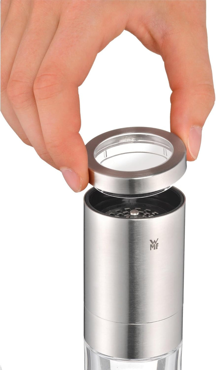 WMF Gourmet Gewürzschneider 10,5 cm, Chillischneider mit Schneidwerk, Chilimühle Cromargan Edelstahl