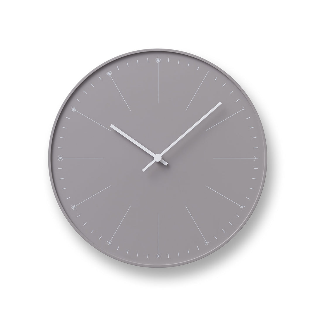 Lemnos Wanduhr Dandelion/Grosse Designer Wanduhr ohne Tickgeräusche aus Japan/Wanduhr modern mit sch