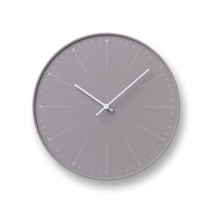 Lemnos Wanduhr Dandelion/Grosse Designer Wanduhr ohne Tickgeräusche aus Japan/Wanduhr modern mit sch