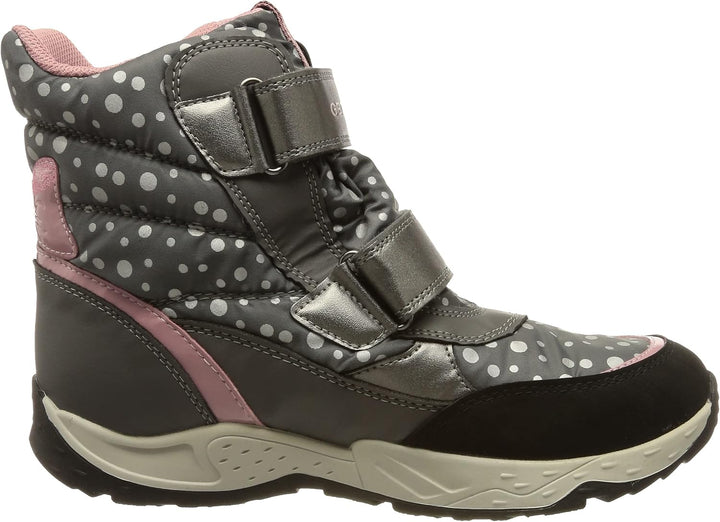 Geox Mädchen J Sentiero Girl B AbAnkle Boot 32 EU Dk Grey Rose, 32 EU Dk Grey Rose