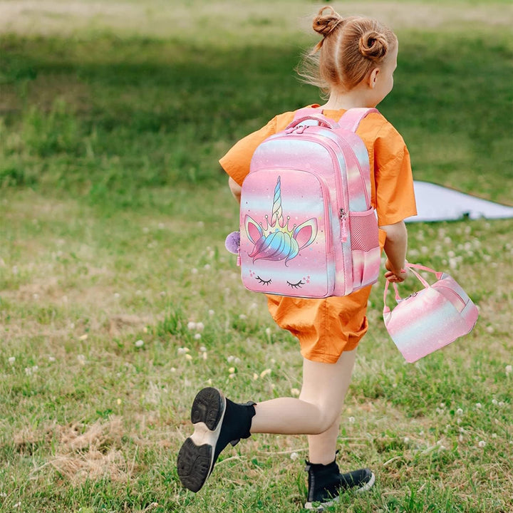 Jumpopack Schulrucksack Kinder Einhorn Schulranzen Kinderrucksack Regenbogen Kinder Schultasche Schu