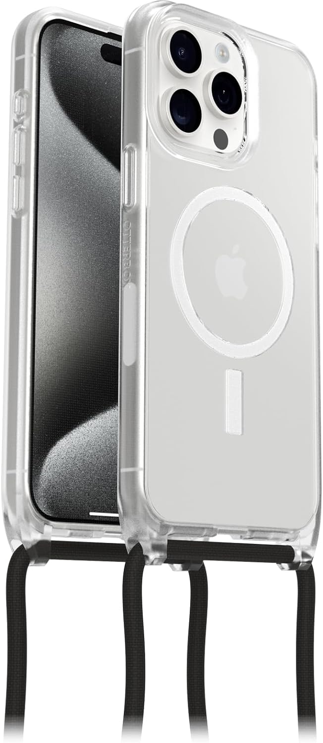 OtterBox React Necklace Hülle mit MagSafe für iPhone 15 Pro Max, ultraschlanke, schützende Hülle mit