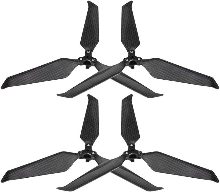 Dilwe 3-Blatt-Propeller, Kohlefaser-Schnellkupplungsrequisiten 8743 Foldble-Propeller mit Geräuschun