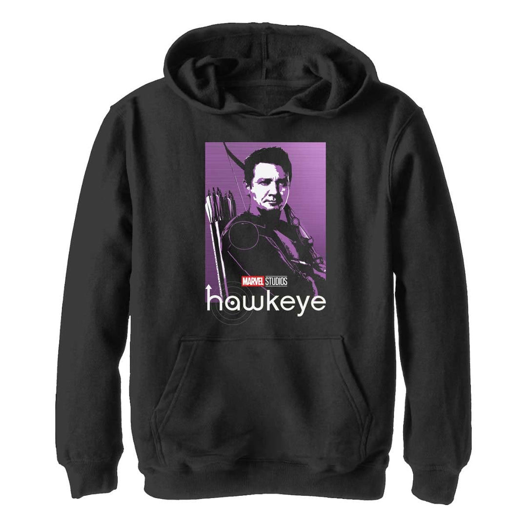 Marvel Jungen Hawkeye Hawkeye Poppin Kapuzenpulli, Schwarz, S